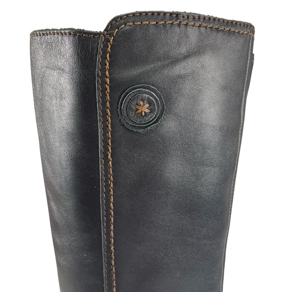 Fly London Tall Leather Wedge Heel Zip Up Boots Size 39 - Picture 5 of 13